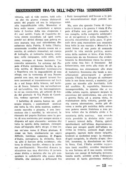 Rivista dell'industria periodico mensile dell'Unione industriale fascista