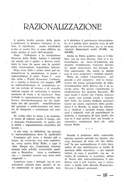 Rivista dell'industria periodico mensile dell'Unione industriale fascista