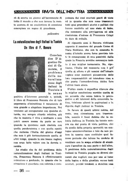 Rivista dell'industria periodico mensile dell'Unione industriale fascista