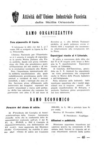 Rivista dell'industria periodico mensile dell'Unione industriale fascista