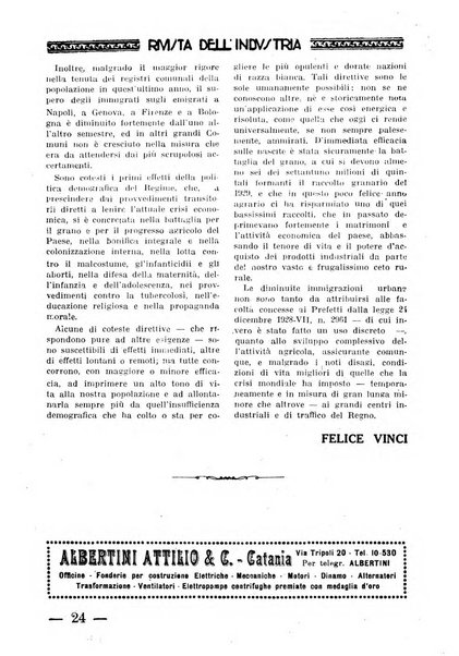 Rivista dell'industria periodico mensile dell'Unione industriale fascista