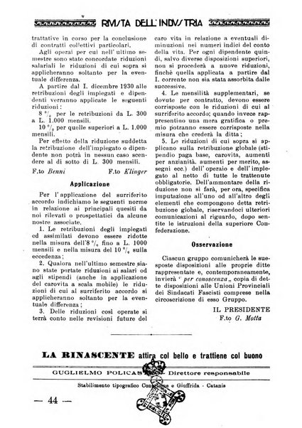 Rivista dell'industria periodico mensile dell'Unione industriale fascista