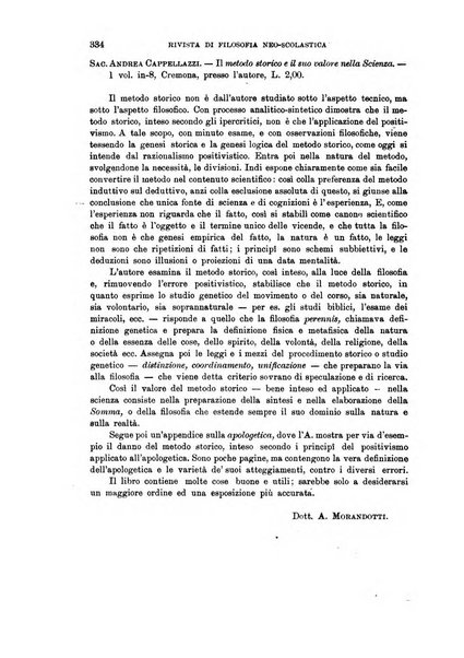 Rivista di filosofia neo-scolastica