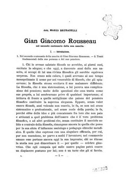 Rivista di filosofia neo-scolastica