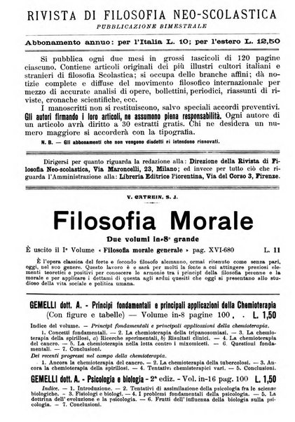 Rivista di filosofia neo-scolastica