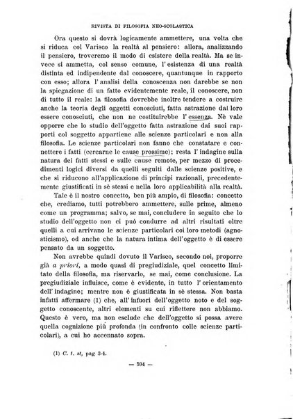 Rivista di filosofia neo-scolastica