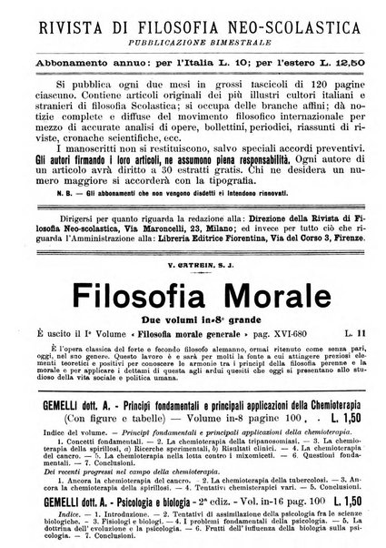 Rivista di filosofia neo-scolastica