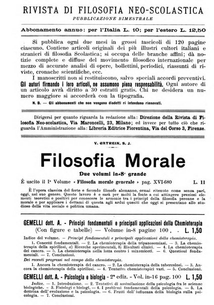 Rivista di filosofia neo-scolastica