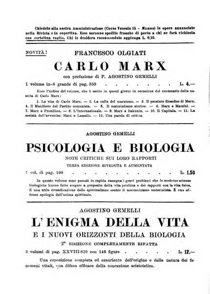 Rivista di filosofia neo-scolastica