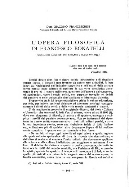 Rivista di filosofia neo-scolastica