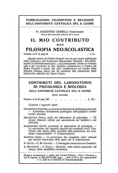 Rivista di filosofia neo-scolastica