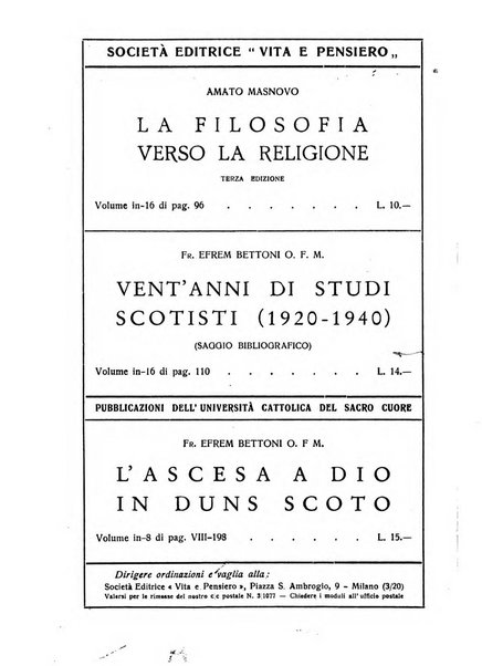 Rivista di filosofia neo-scolastica