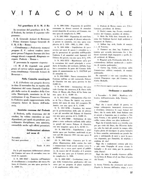 Rivista di Monza rassegna mensile di vita cittadina e bollettino di statistica del comune di Monza