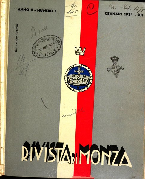 Rivista di Monza rassegna mensile di vita cittadina e bollettino di statistica del comune di Monza