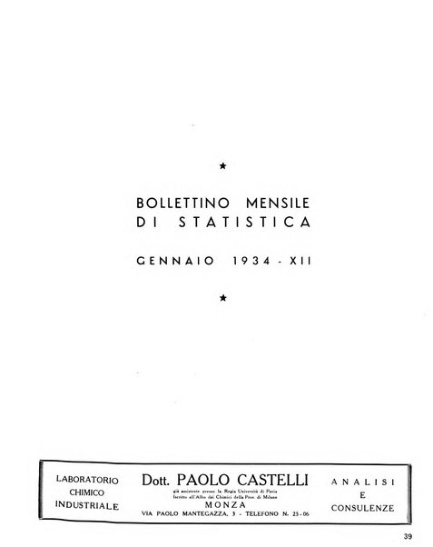 Rivista di Monza rassegna mensile di vita cittadina e bollettino di statistica del comune di Monza