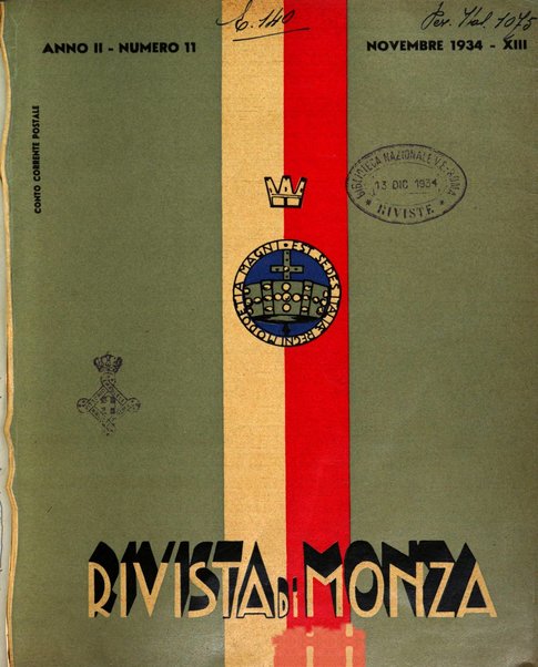 Rivista di Monza rassegna mensile di vita cittadina e bollettino di statistica del comune di Monza