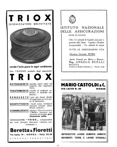 Rivista di Monza rassegna mensile di vita cittadina e bollettino di statistica del comune di Monza