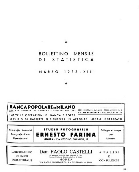 Rivista di Monza rassegna mensile di vita cittadina e bollettino di statistica del comune di Monza