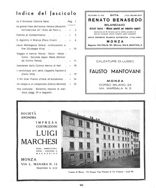 Rivista di Monza rassegna mensile di vita cittadina e bollettino di statistica del comune di Monza