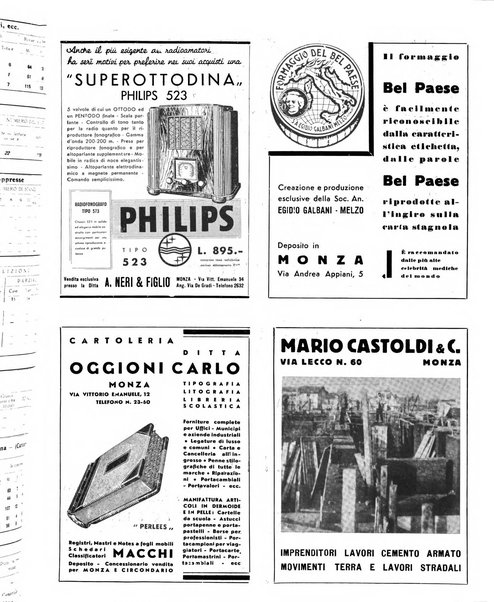 Rivista di Monza rassegna mensile di vita cittadina e bollettino di statistica del comune di Monza