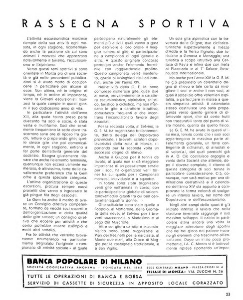 Rivista di Monza rassegna mensile di vita cittadina e bollettino di statistica del comune di Monza