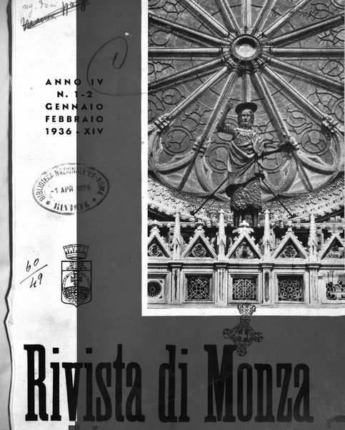 Rivista di Monza rassegna mensile di vita cittadina e bollettino di statistica del comune di Monza