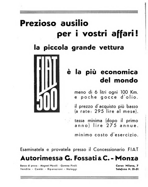 Rivista di Monza rassegna mensile di vita cittadina e bollettino di statistica del comune di Monza