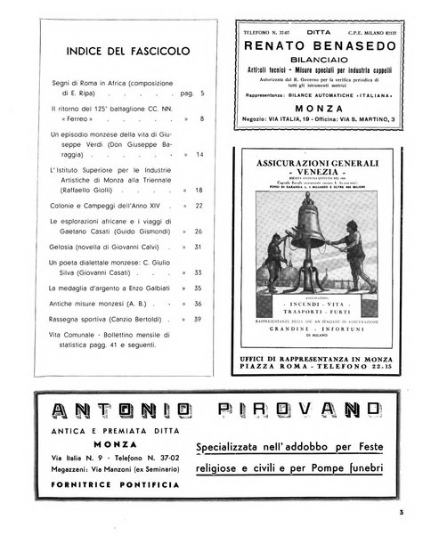 Rivista di Monza rassegna mensile di vita cittadina e bollettino di statistica del comune di Monza