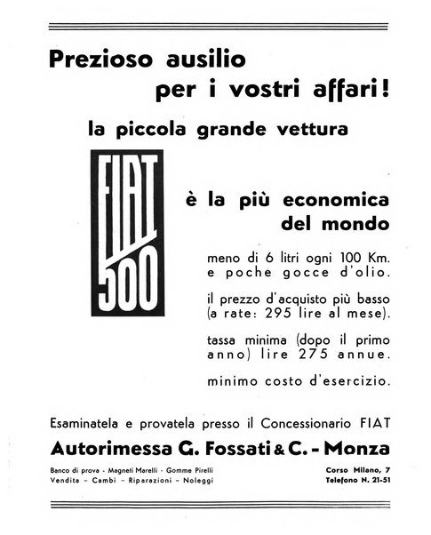 Rivista di Monza rassegna mensile di vita cittadina e bollettino di statistica del comune di Monza