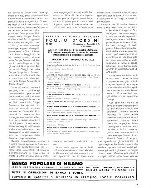 Rivista di Monza rassegna mensile di vita cittadina e bollettino di statistica del comune di Monza