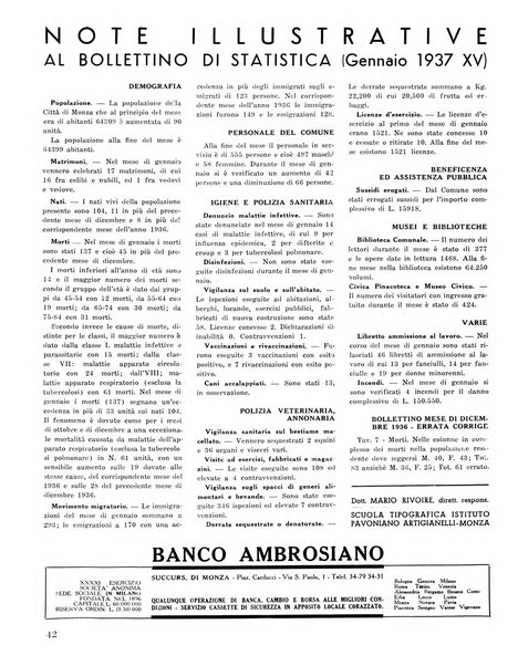 Rivista di Monza rassegna mensile di vita cittadina e bollettino di statistica del comune di Monza