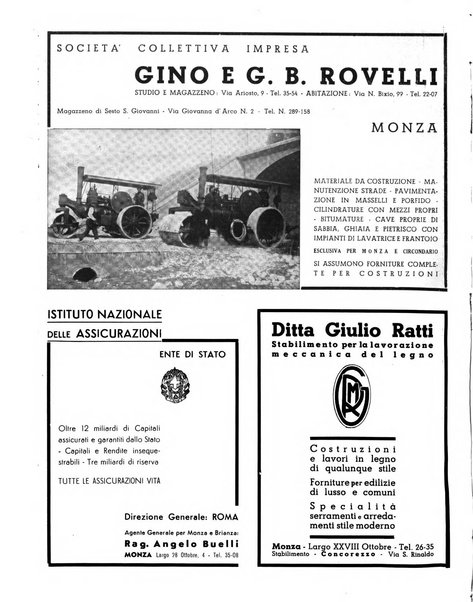 Rivista di Monza rassegna mensile di vita cittadina e bollettino di statistica del comune di Monza