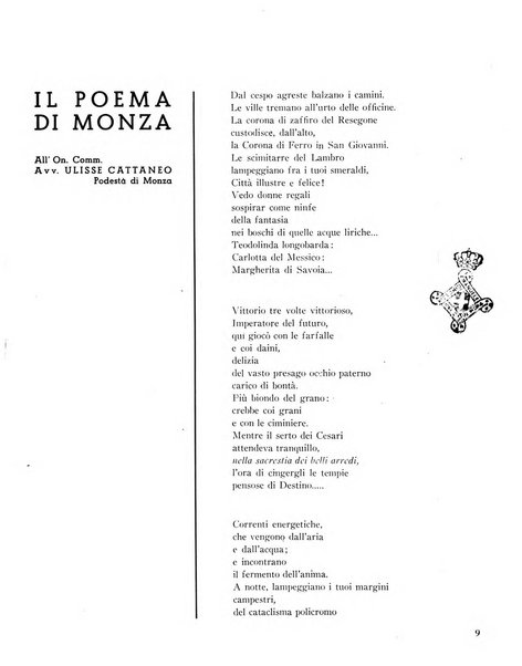 Rivista di Monza rassegna mensile di vita cittadina e bollettino di statistica del comune di Monza