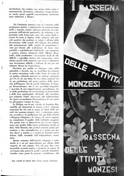 Rivista di Monza rassegna mensile di vita cittadina e bollettino di statistica del comune di Monza