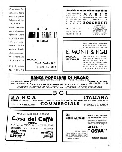 Rivista di Monza rassegna mensile di vita cittadina e bollettino di statistica del comune di Monza