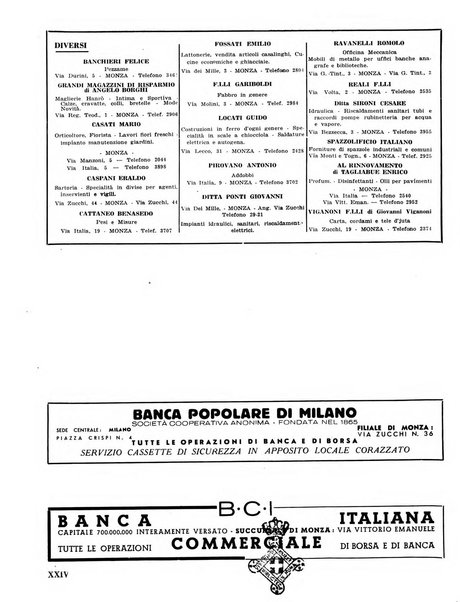 Rivista di Monza rassegna mensile di vita cittadina e bollettino di statistica del comune di Monza