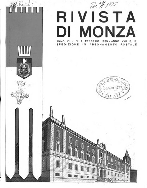 Rivista di Monza rassegna mensile di vita cittadina e bollettino di statistica del comune di Monza