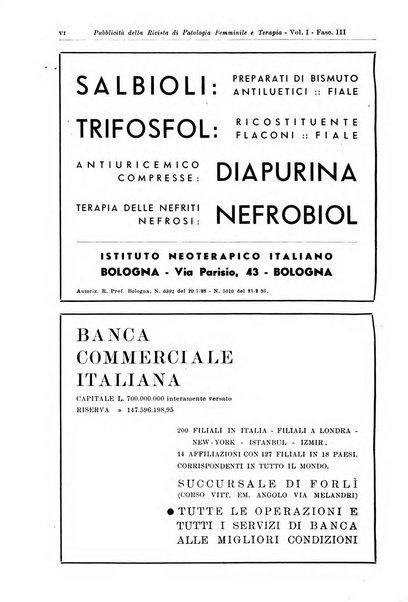 Rivista di patologia femminile e terapia