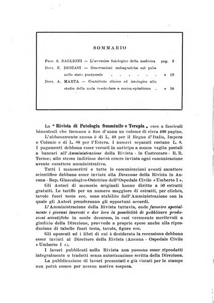 Rivista di patologia femminile e terapia