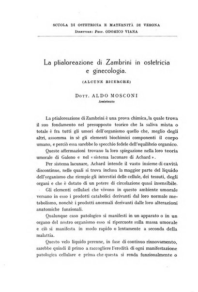 Rivista di patologia femminile e terapia