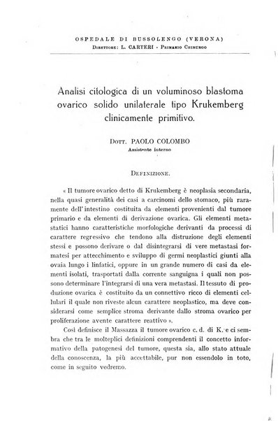 Rivista di patologia femminile e terapia