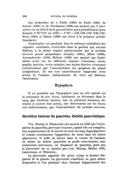 Rivista di scienza organo internazionale di sintesi scientifica