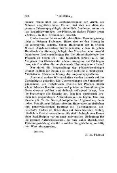 Rivista di scienza organo internazionale di sintesi scientifica