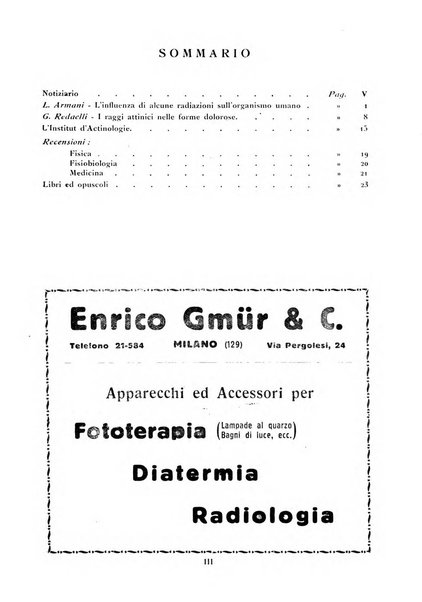 Rivista italiana di actinologia rivista ufficiale dell'Associazione ultravioletta italiana