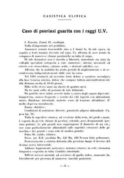 Rivista italiana di actinologia rivista ufficiale dell'Associazione ultravioletta italiana