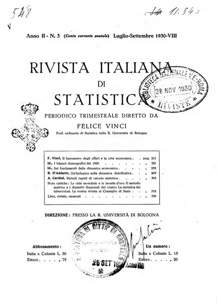 Rivista italiana di statistica