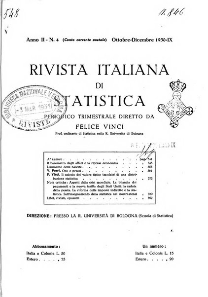 Rivista italiana di statistica