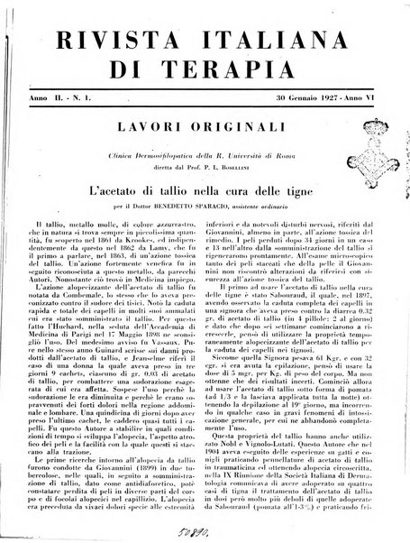 Rivista italiana di terapia periodico mensile