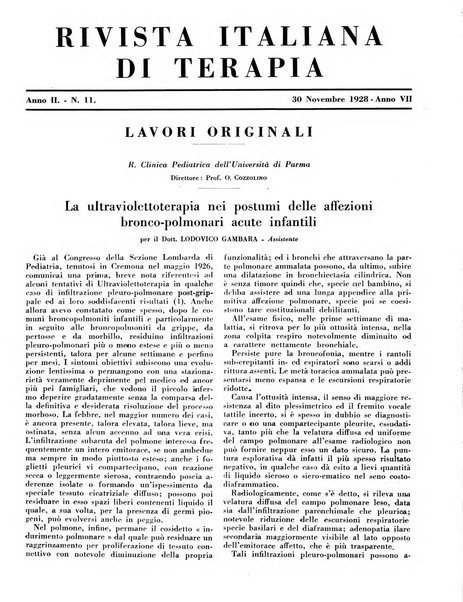 Rivista italiana di terapia periodico mensile