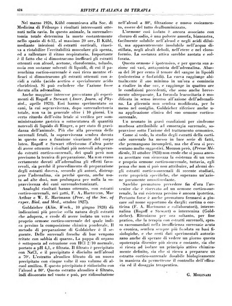 Rivista italiana di terapia periodico mensile